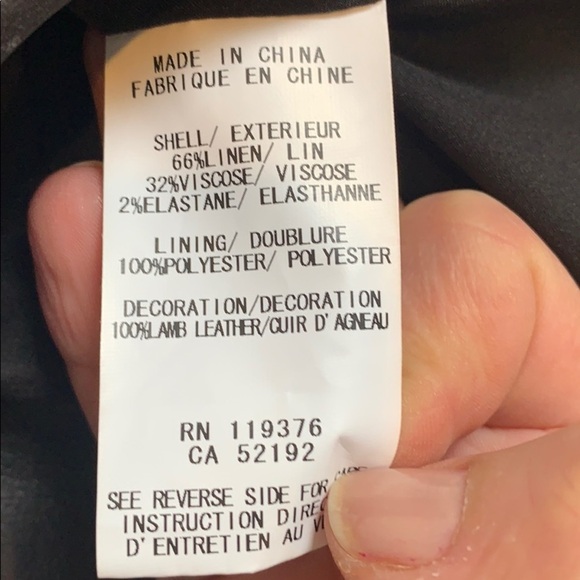 Helmut Lang Linen and Leather Blazer Jacket - Picture 13 of 15